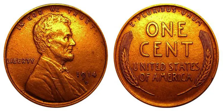 1914-D Lincoln Wheat Penny